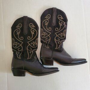 Women's Black Cowgirl Boots - Size 7M